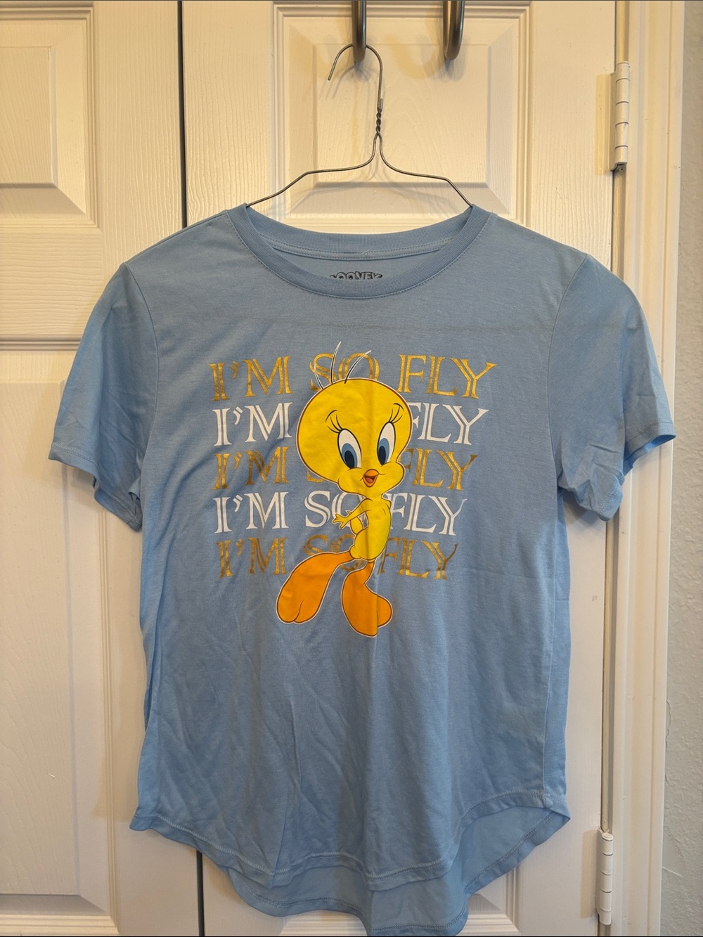 Warner Bros. Tweety Graphic Tee in Light Blue and Yellow